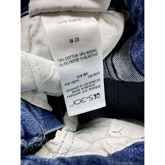 Joe's Jeans Size 25 The Icon Mid Womens Rise Skinny Crop Blue - Picture 3 of 8